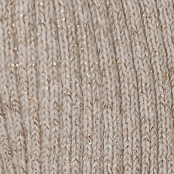 Tommie Hilfiger, NWT, Large, Short Sleeve Sweater, Metallic Gold, Neutral - Picture 2 of 16